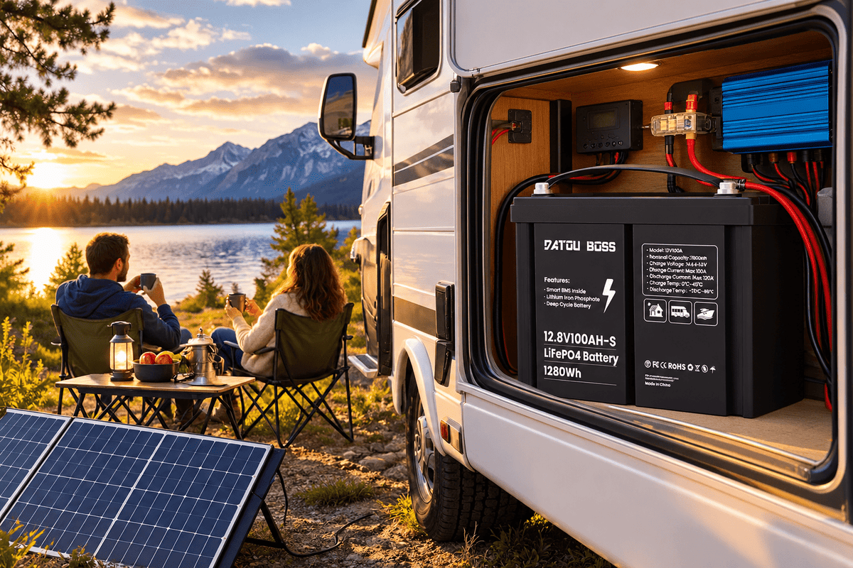 RV Power Upgrade: Is Switching from Lead-Acid to a 12V 100Ah LiFePO4 Battery Worth It? - DATOUBOSS