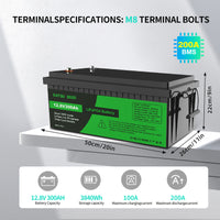 DATOUBOSS Rechargeable Lifepo4 Batteries Voltage Converters Inverter