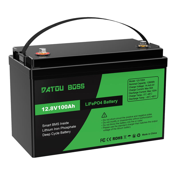 DATOUBOSS 12V 100Ah LiFePO4 lithium battery