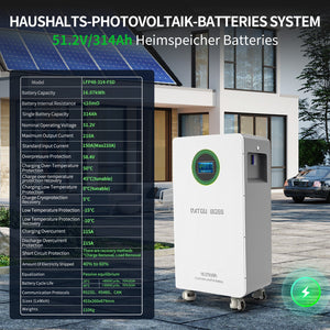 DATOUBOSS smart LiFePO4 battery featuring multiple protections, RS485/CAN/RS232 protocols, and tunable temperature control