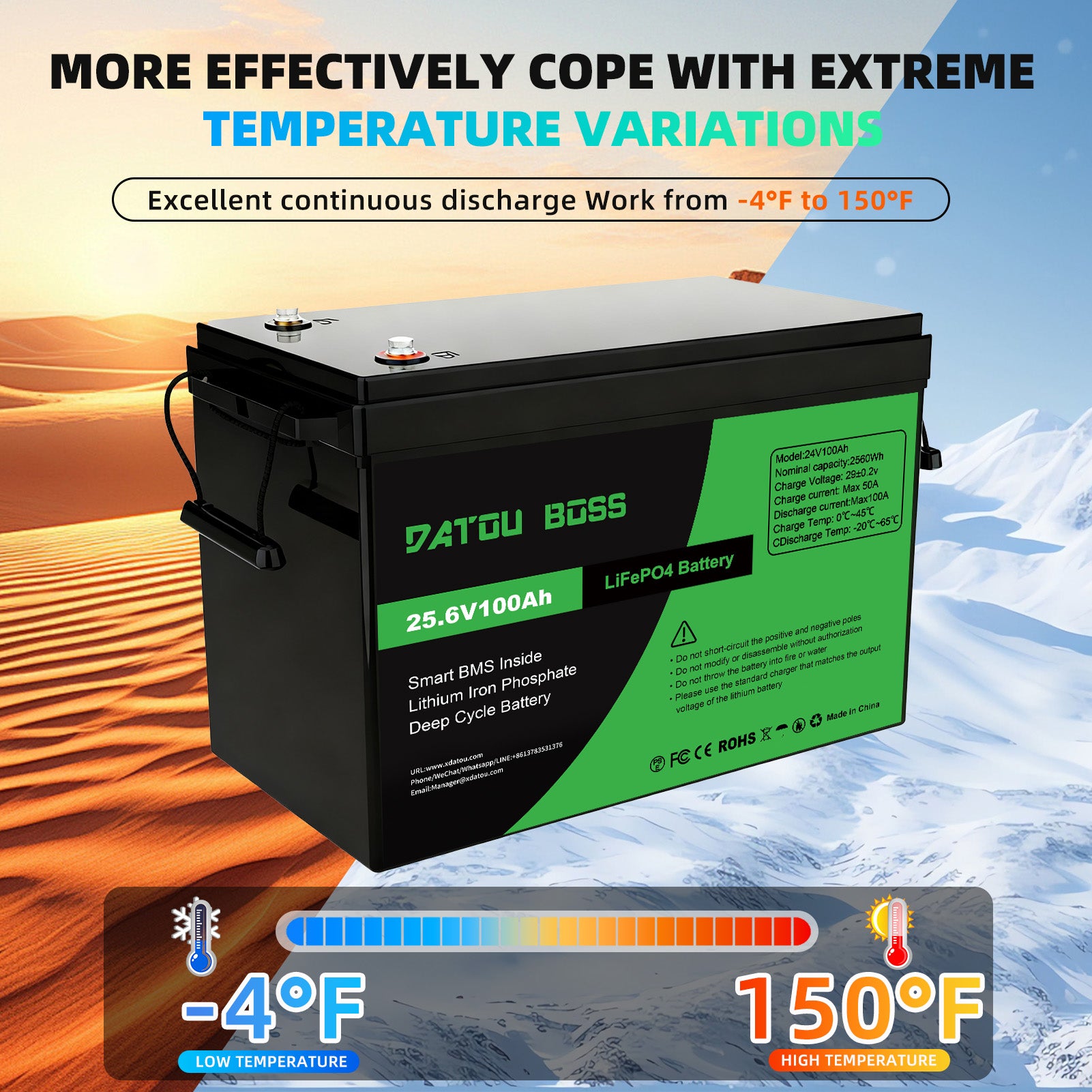 DATOUBOSS Rechargeable Lifepo4 Batteries Voltage Converters Inverter